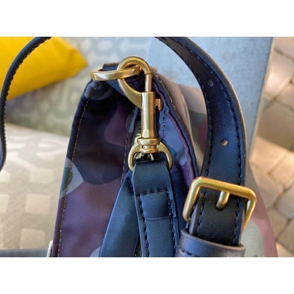 Anya Hindmarch camouflage logo eyes tote bag crossbody green brown olive black - Picture 11 of 13